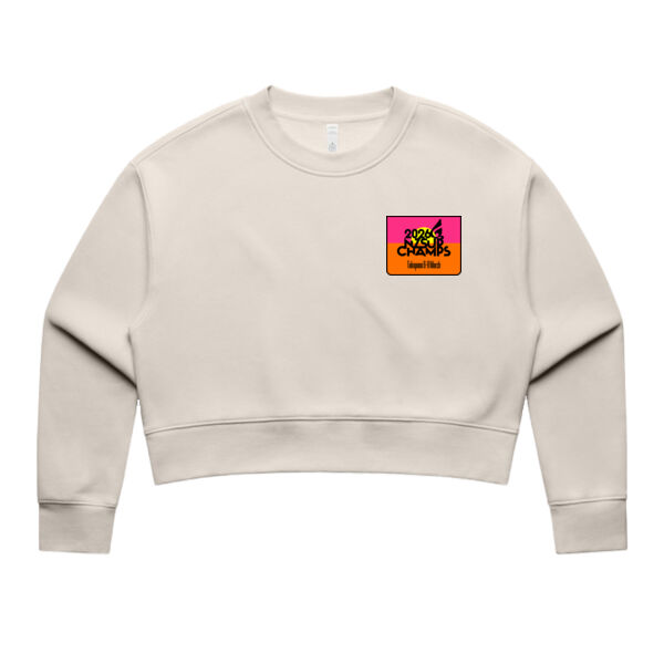 NZSUP WO's RELAX CROP CREW -  Black Text Thumbnail