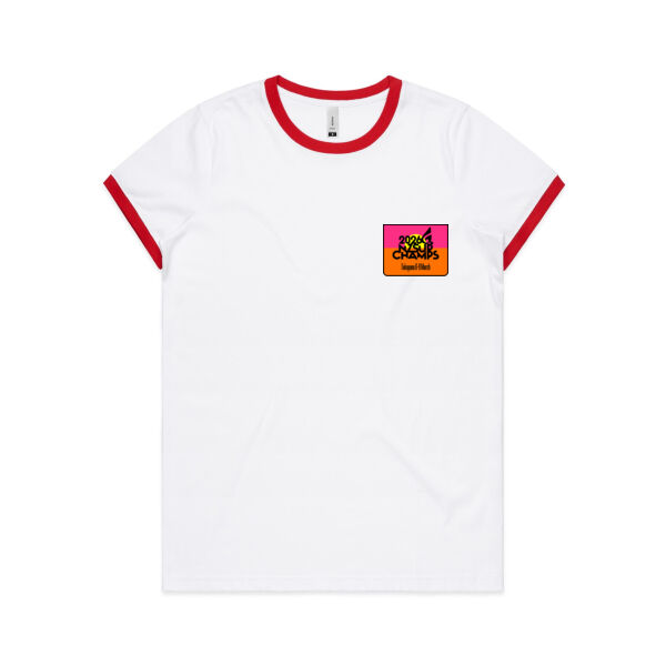 NZSUP WO's MAPLE RINGER TEE -  Black Text Thumbnail