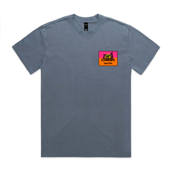 NZSUP MEN's HEAVY FADED TEE - White Text Thumbnail