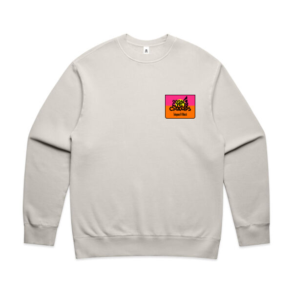 NZSUP MEN's RELAX FADED CREW - Black Text Thumbnail