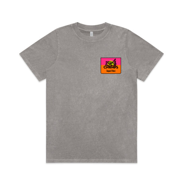 NZSUP WO'S STONE WASH HEAVY TEE - White Text Thumbnail